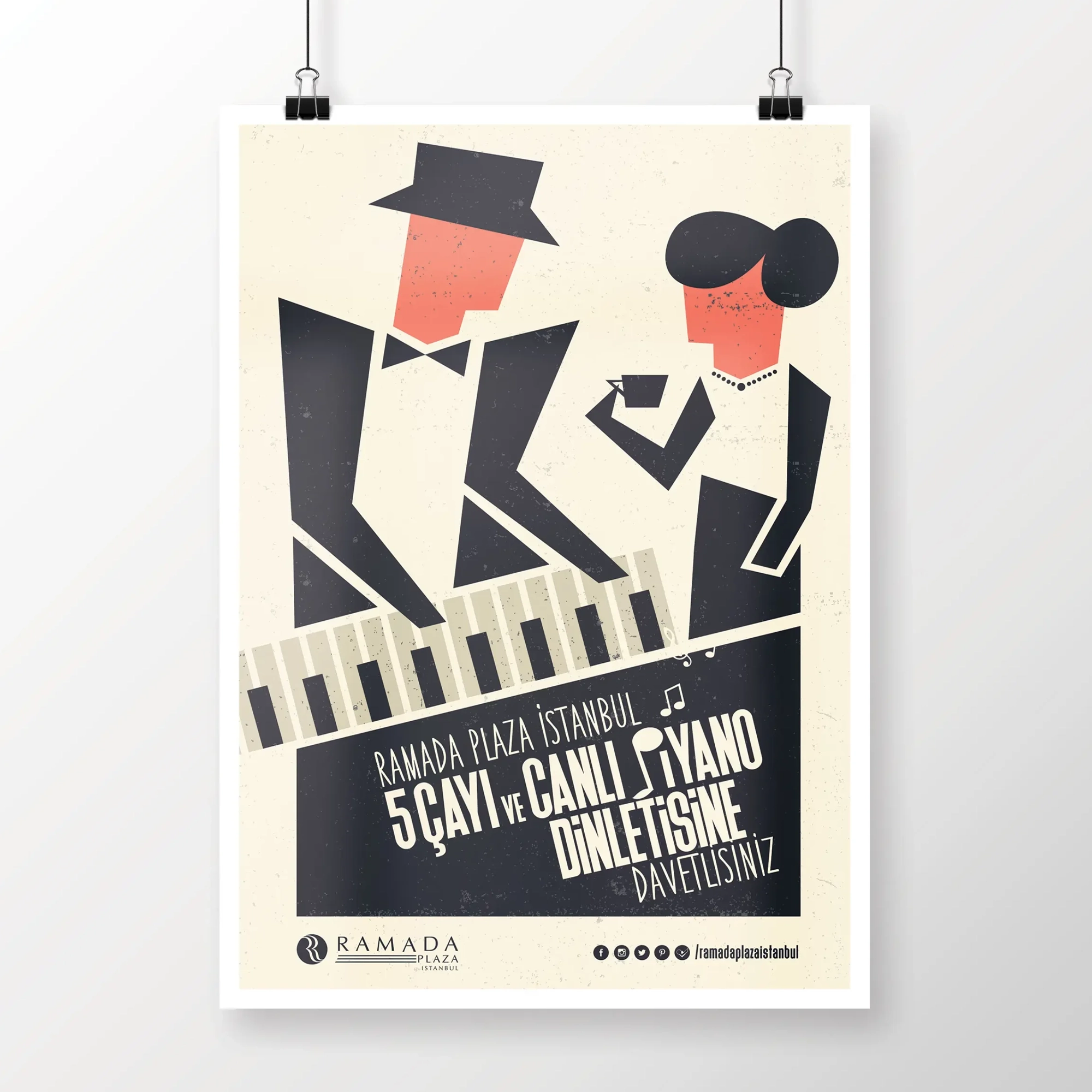 Ramada Plaza İstanbul için hazırladığımız Çay Saati Posterleri.